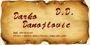 Darko Danojlović vizit kartica